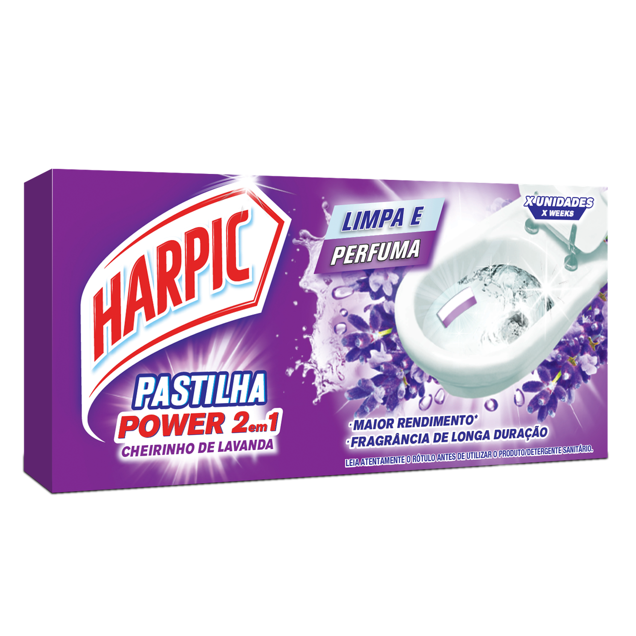 PASTILHA POWER 2X1 HARPIC LAVANDA 3UN – REF. 101481 PASTILHA POWER 2X1 HARPIC LAVANDA 3UN – REF. 101481