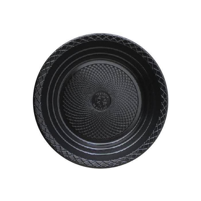 PRATO RASO DESCART. 15CM PRETO – REF. 101153 PRATO RASO DESCART. 15CM PRETO – REF. 101153