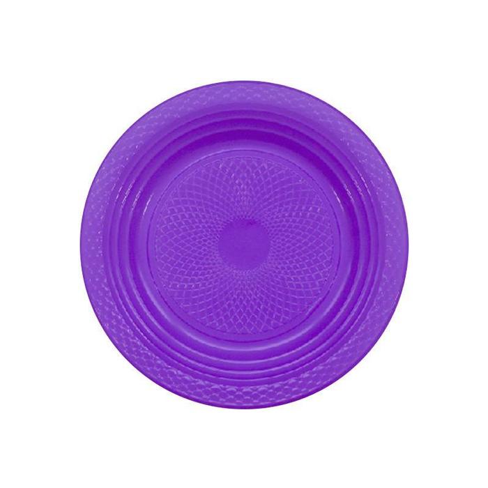 PRATO RASO DESCART. 15CM ROXO – REF. 101155 PRATO RASO DESCART. 15CM ROXO – REF. 101155