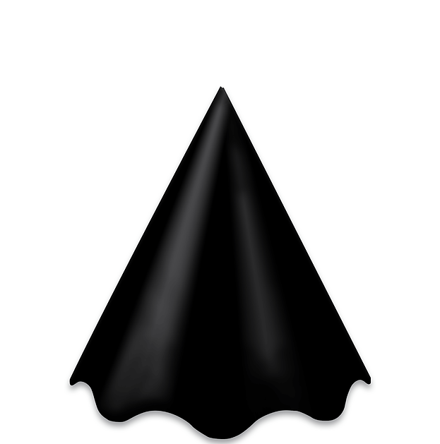 CHAPÉU CONE PRETO - REF. 101451 CHAPÉU CONE PRETO - REF. 101451