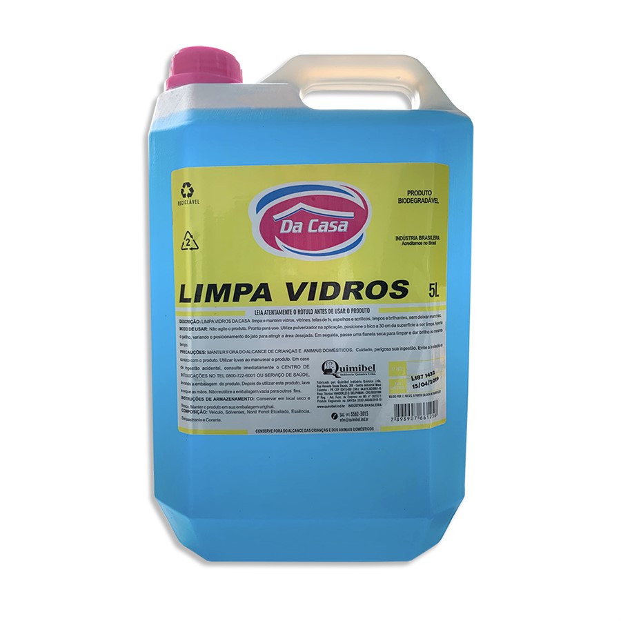 LIMPA VIDROS DA CASA 5L – REF. 101208 LIMPA VIDROS DA CASA 5L – REF. 101208